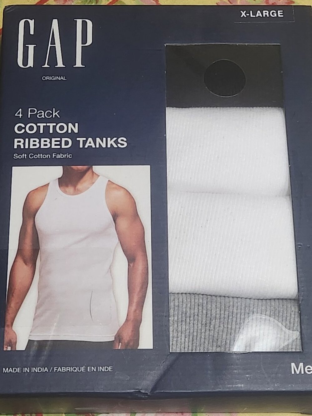 Gap 4 Pack Cotton Ribbed Tanks Men's Size XL Soft Cotton Fabric